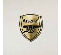 fan decor Licensed Décor officially licensed Arsenal FC Plaque (42.4X50cm) 3mm Brushed Gold Aluminium Composite
