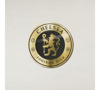 fan decor Licensed Décor officially licensed Chelsea FC Plaque (47x47cm) 3mm Brushed Gold Aluminium Composite