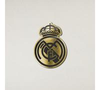 fan decor Licensed Décor officially licensed Real Madrid CF Plaque (36x49cm) 3mm Brushed Gold Aluminium Composite