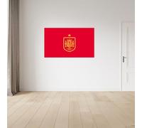 fan decor Licensed Décor The Royal Spanish Football Federation (RFEF) Vinyl Wall Stickers - Medium (100cm (w) x 60cm (h) - Badge Yellow