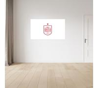 fan decor Licensed Décor The Royal Spanish Football Federation (RFEF) Vinyl Wall Stickers - Medium (100cm (w) x 60cm (h) - Badge Red