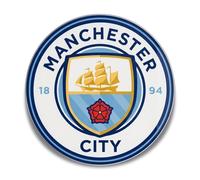 Fan Decor Man City Wall Plaque - Officially Licensed Acrylic Wall Art - 47 x 47cm with Hanging Kit - Manchester City Gifts for Men, Boys and Fans - Bedroom, Gaming Room and Man Cave Decor
