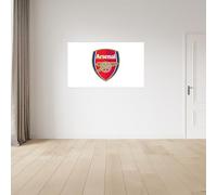 fan decor Official Arsenal Wall Sticker - Officially Licensed Vinyl Decal - 65x40cm or 100x60cm - Easy-Remove, No-Residue - Arsenal Gift for Men, Boys, Kids and Fans