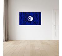 fan decor Official Inter Milan Wall Sticker - Officially Licensed Vinyl Decal - 65x40cm or 100x60cm - Easy-Remove, No-Residue - Inter Milan Gift for Men, Boys, Kids and Fans