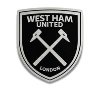 fan decor West Ham United Wall Plaque - Officially Licensed Aluminium Wall Art - 45 x 50cm with Hanging Kit - West Ham Gifts for Men, Boys and Fans - Bedroom, Gaming Room and Man Cave Decor