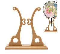 Fan Display Holder | Elegant Fan Rack | Display Base Holder Organizer Rack, Chinese Round Fan Display Base, Folding Fan Rack, Classical Aesthetics