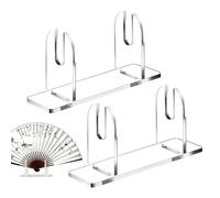 Fan Display Stand - Fan Display Holder | Chinese Hand Fans Holder | Handheld Fans Stand | 2X Chinese Foldable fane | Oil-Proof Home Decoration Displays Rack For Father, Boyfriend, Grandfather
