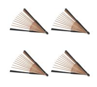 Fan DIY 4pcs Wooden Skeleton Blank Folding 21cm Frame for Crafting