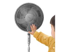 Fan Dustproof Safety Cover, Cute Mesh Electric Fan Protector | Soft Net Fan Cover with Anti-Pinch Design for Kids, Finger-Safe Round Pedestal Fan Guard for Child Protection, Summer Cooling Fan Use