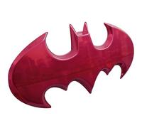 Fan Emblems Batman Car Emblem - 1989 Batwing Batarang Symbol 3D Auto Badge - COLOR: Pink Chrome - SIZE: 3.8 x 1.8 x 0.2 inches - Officially Licensed DC Car Accessories