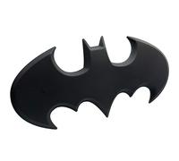 Fan Emblems Batman Car Emblem - 1989 Batwing Batarang Symbol 3D Auto Badge - Officially Licensed DC Car Accessories (Matte Black)