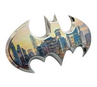 Fan Emblems Batman Car Emblem - 1989 Batwing Batarang Symbol 3D Auto Badge - Officially Licensed DC Car Accessories (Chrome)