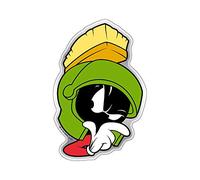Fan Emblems Looney Tunes Marvin the Martian Car Decal Domed/Multicolor/Chrome Finish, Automotive Emblem Sticker Easily Applies to Cars, Trucks, Motorcycles, Laptops, Cellphones, Windows, etc.
