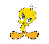 Fan Emblems Looney Tunes Tweety Bird Character Car Decal Domed/Multicolor/Clear, Automotive Emblem Sticker Applies Easily to Cars, Trucks, Motorcycles, Laptops, Windows, Almost Anything