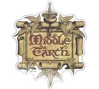 Fan Emblems Middle Earth Car Decal - Clear Resin Coated Automotive Sticker for Cars, Laptops, Most Smooth Surfaces - Officially Licensed Lord of The Rings Gifts, Merchandise, Decor