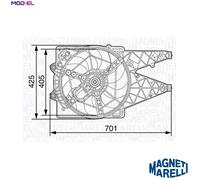 FAN ENGINE COOLING 069422472010 FOR FIAT DOBLO/Cargo/Platform/Chassis/MPV 2.0L