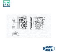 MAGNETI MARELLI 069422578010 Fan, radiator