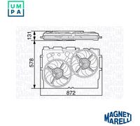 MAGNETI MARELLI 069422583010 Fan, radiator