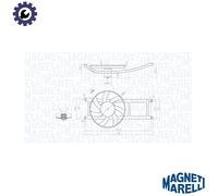 Radiator fan Single Fan 069422715010 MAGNETI MARELLI for FIAT PANDA