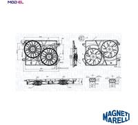 FAN ENGINE COOLING 069422901010 FOR CHRYSLER EER/EES 2.7L EGG 3.5L 6cyl 300C