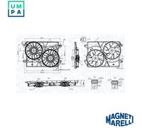 MAGNETI MARELLI 069422901010 Fan, radiator