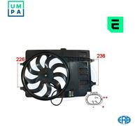 FAN ENGINE COOLING 352016 FOR MINI W10 B14 A 1.4L W11B16/W10B16A 1.6L 4cyl