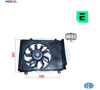 FAN ENGINE COOLING 352146 FOR HYUNDAI G4LA 1.2L G4HG 1.1L 4cyl i10 I