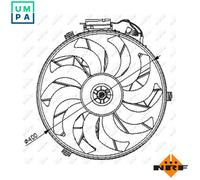 New Fan, radiator for BMW:3,5,7,8,E36 1374001 1382775 1392913 8351577