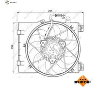 Genuine NRF Radiator Fan for Vauxhall Corsa 16V Z12XE 1.2 (09/2000-07/2003)