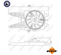 FAN ENGINE COOLING 47248 FOR 188A4.000/A5.000 1.2L 4cyl