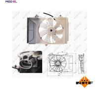 FAN ENGINE COOLING 47697 FOR 1ND-TV 1.4L 1SZ-FE 1.0L 1NZ-FE 1.5L 4cyl