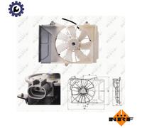 FAN ENGINE COOLING 47697 FOR 1ND-TV 1.4L 1SZ-FE 1.0L 1NZ-FE 1.5L 4cyl