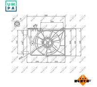 NRF 47746 Fan, radiator