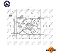 FAN ENGINE COOLING 47746 FOR 1ZZ-FE 1.8L 2NZ-FE 1.3L 1ND-TV 1.4L 1NZ-FE 1.5L