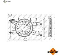 NRF 47757 Fan, radiator