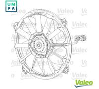 Radiator fan 696091 VALEO for CITROËN FIAT PEUGEOT LANCIA DS