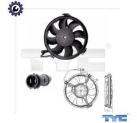 FAN ENGINE COOLING 802-0004 FOR AUDI AKG/ABZ 4.2L 8cyl A8