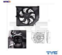 FAN ENGINE COOLING 803-0005 FOR BMW N42B18A N46B18A 1.8L M43B19 1.9L N46B20 2.0L