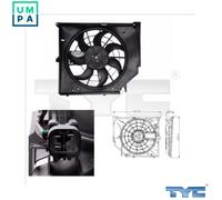 FAN ENGINE COOLING 803-0005 FOR BMW N42B18A N46B18A 1.8L M43B19 1.9L N46B20 2.0L