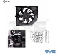 TYC 803-0005 Fan, radiator for BMW