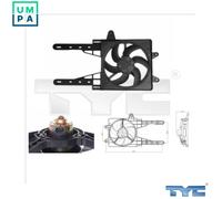 TYC 809-0007 Fan, radiator