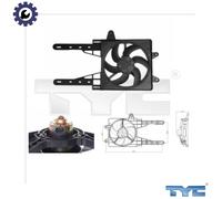FAN ENGINE COOLING 809-0007 FOR FIAT PUNTO/Convertible/Van LANCIA 1.1L 4cyl 1.4L