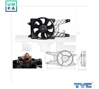 FAN ENGINE COOLING 809-0012 FOR FIAT SEICENTO/600/Hatchback/Van 0.9L 4cyl