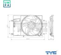 TYC 809-0018 Fan, radiator
