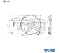 TYC 809-0018 Fan, radiator