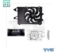 TYC 810-0008 Fan, radiator