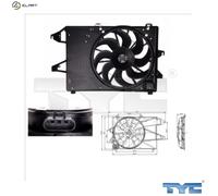 TYC 810-0008 Fan, radiator