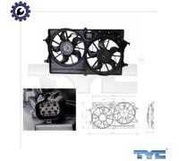 FAN ENGINE COOLING 810-0016 FOR FORD FOCUS/II/Turnier/Station/Wagon/C-MAX 2.0L