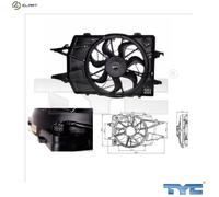 FAN ENGINE COOLING 810-0018 FOR FORD FOCUS/Turnier/Clipper EYDC/EYDF/EYDE 1.8L