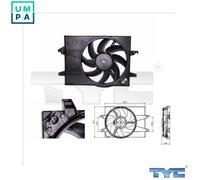 TYC 810-0025 Fan, radiator